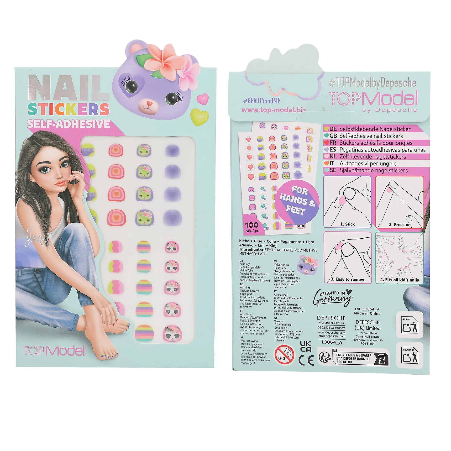 TOPModel Nail Stickers BEAUTY and ME