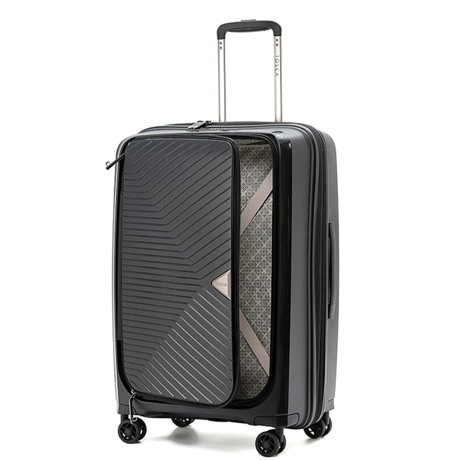 Tosca Space X 55cm Carry-On Suitcase Black