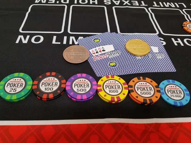 Tournament Poker 1000pce 14g Chip Set w/ Case