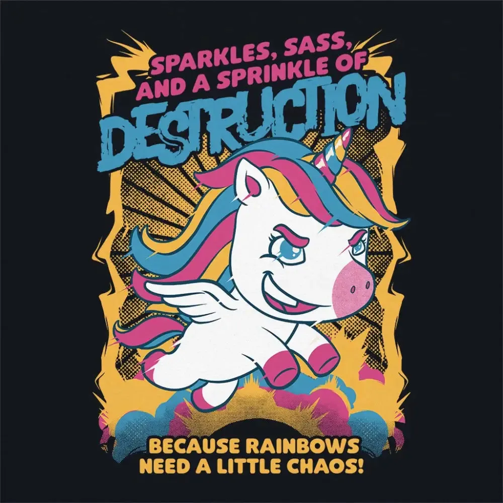 Unicorn Rainbows Destruction T-Shirt