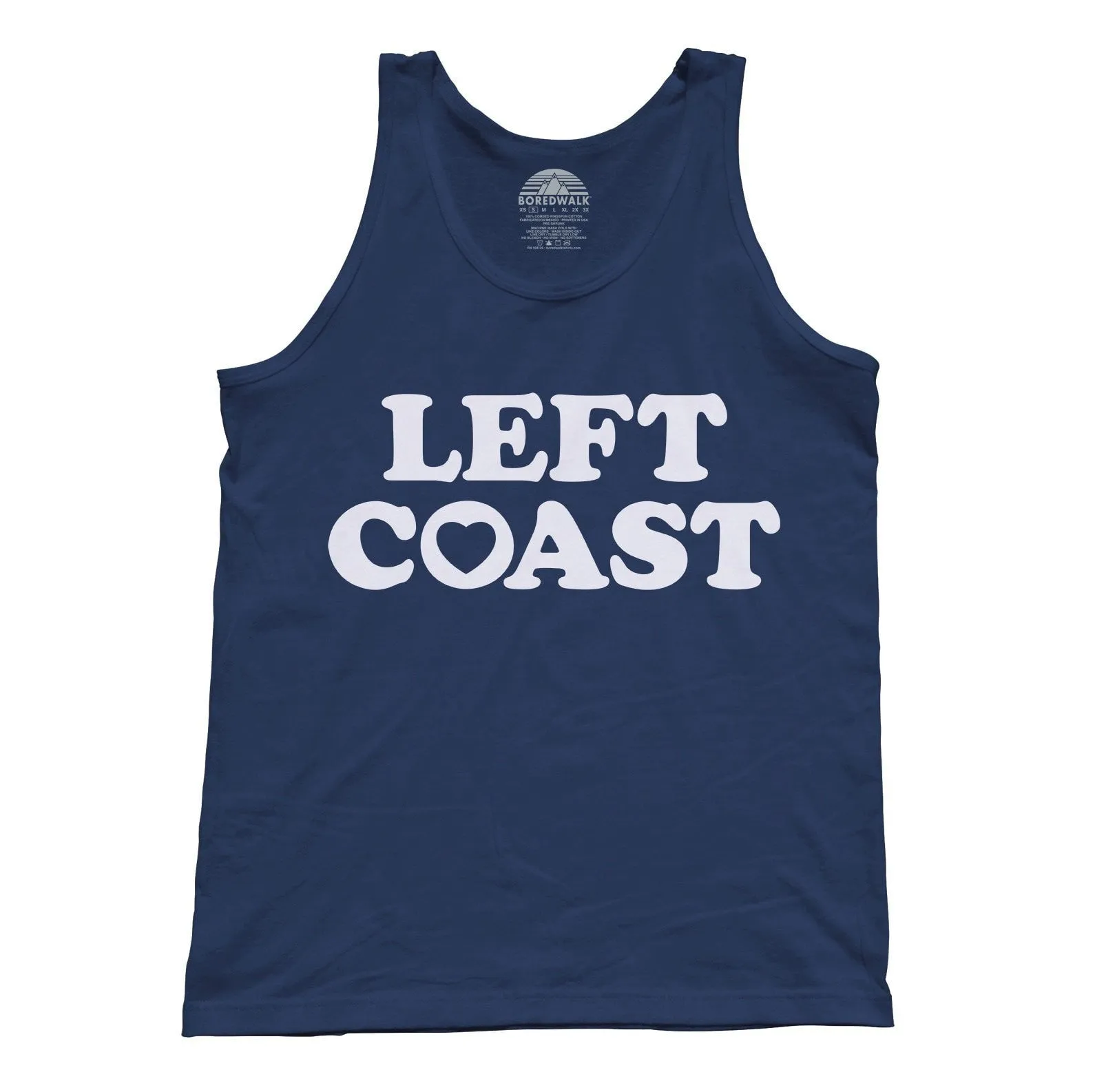 Unisex Left Coast Tank Top - California Oregon Washingon West Coast