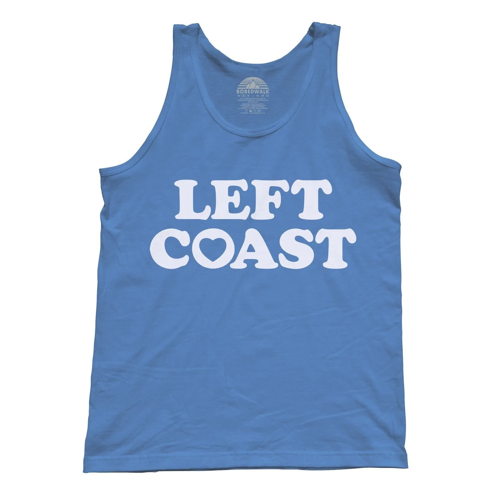 Unisex Left Coast Tank Top - California Oregon Washingon West Coast