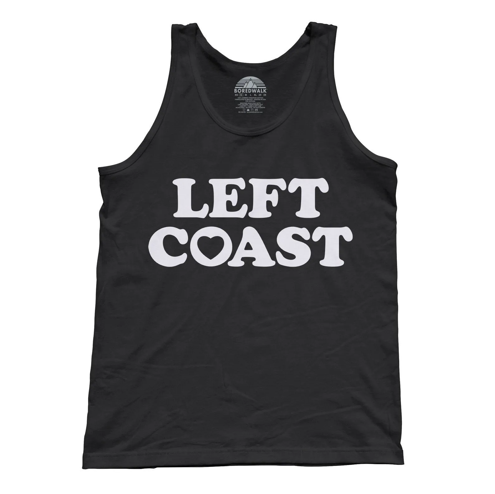 Unisex Left Coast Tank Top - California Oregon Washingon West Coast