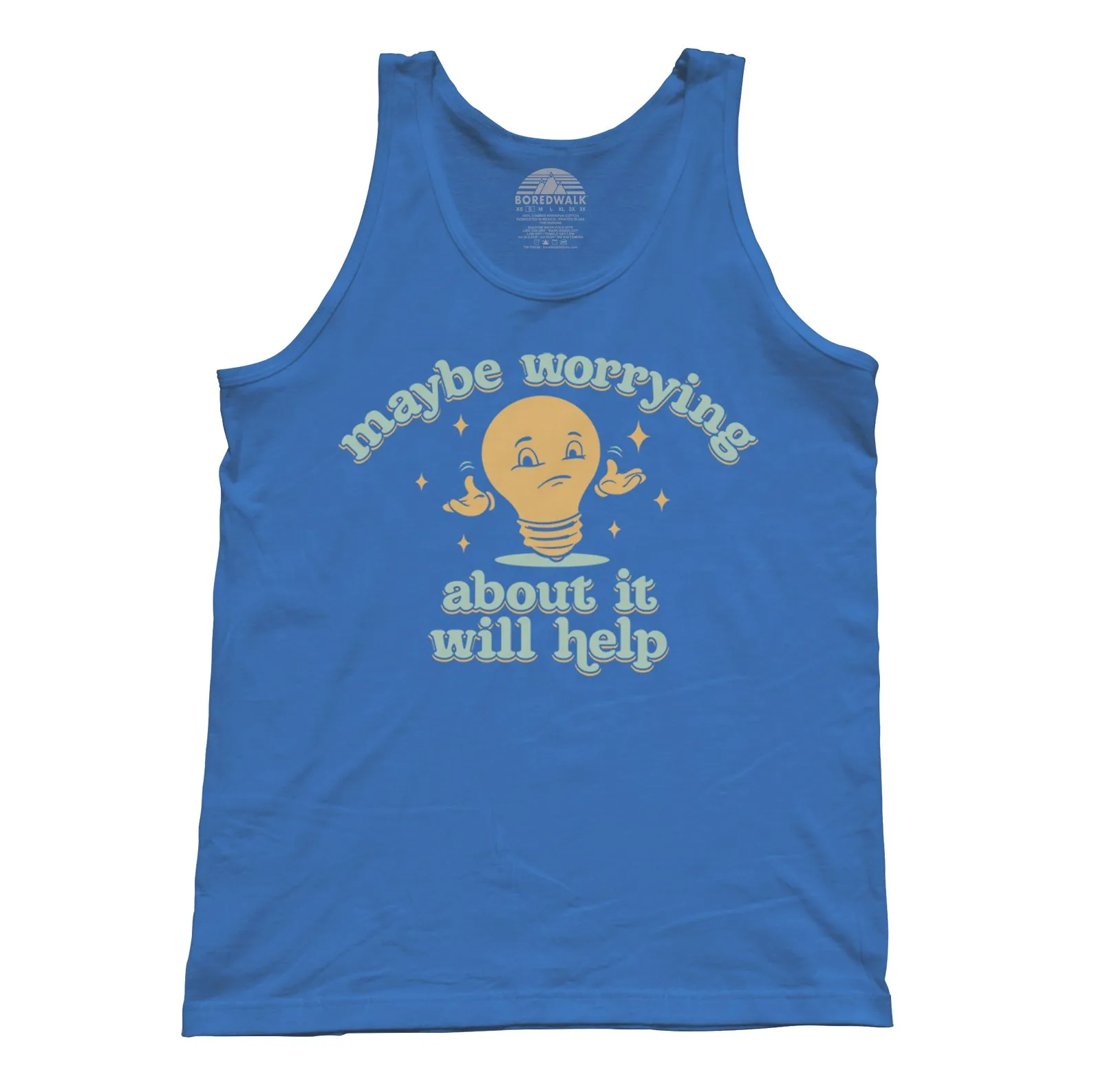 Unisex Maybe Worrying About It Will Help Anxiety Tank Top