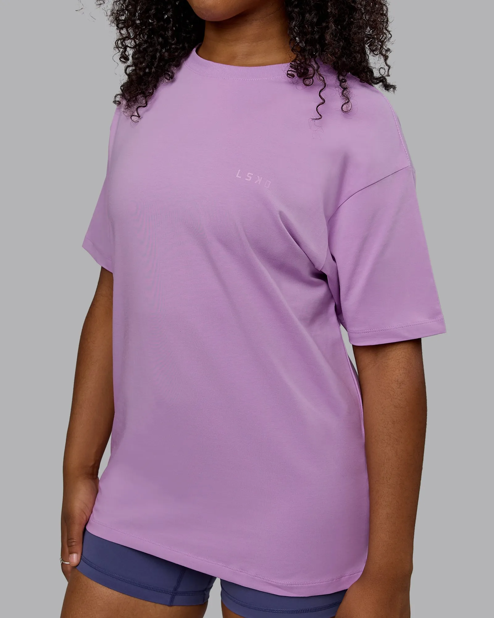 Unisex PimaFLX Tee Oversize - Light Violet