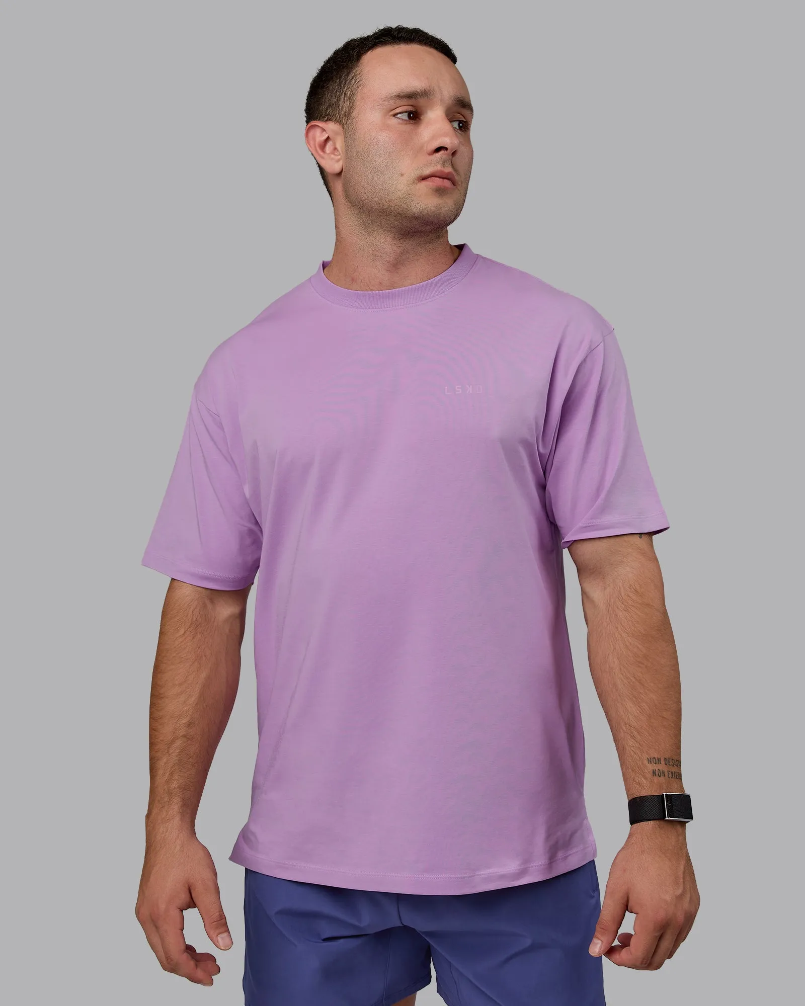 Unisex PimaFLX Tee Oversize - Light Violet