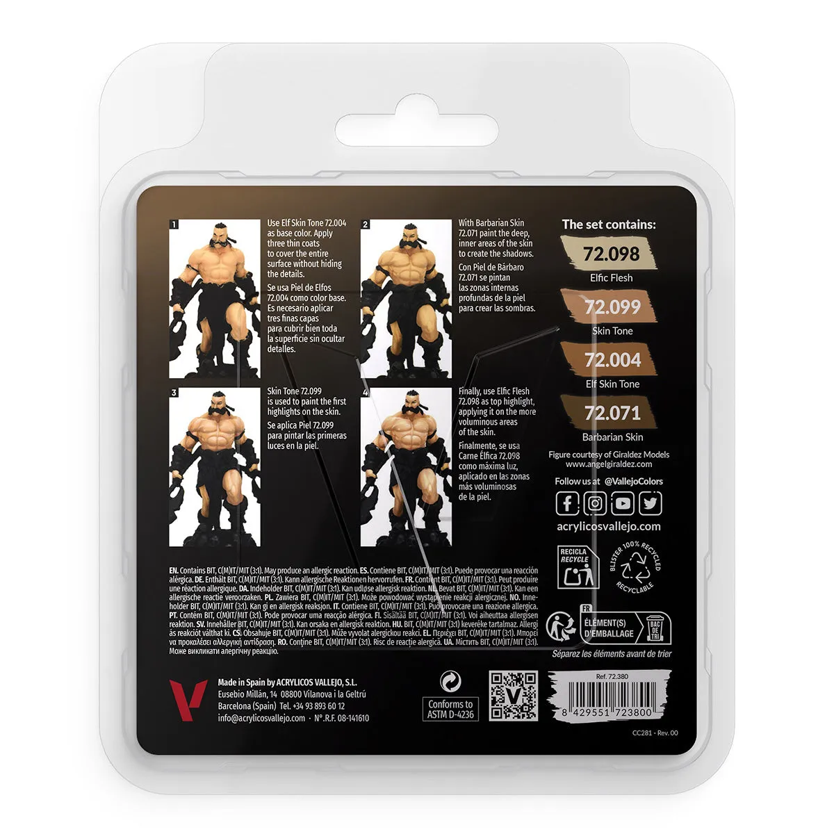 Vallejo Game Colour - Tanned Skin Set