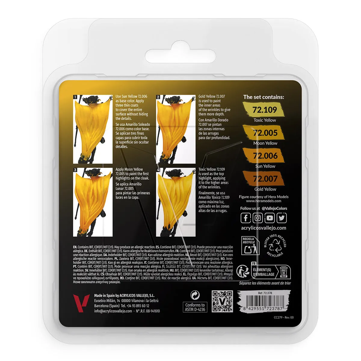Vallejo Game Colour - Yellow Color Set