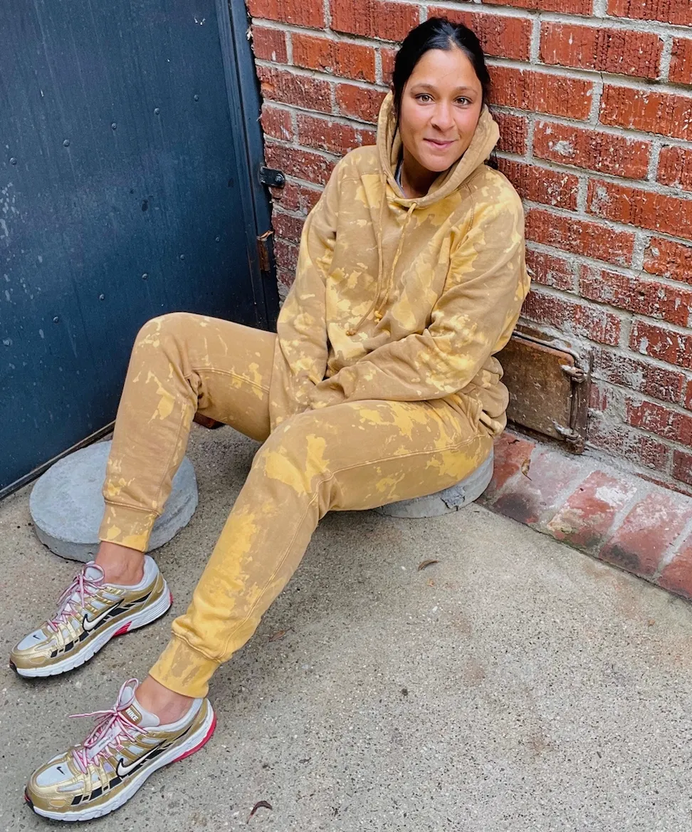 Vintage Mustard Tie Dye Joggers