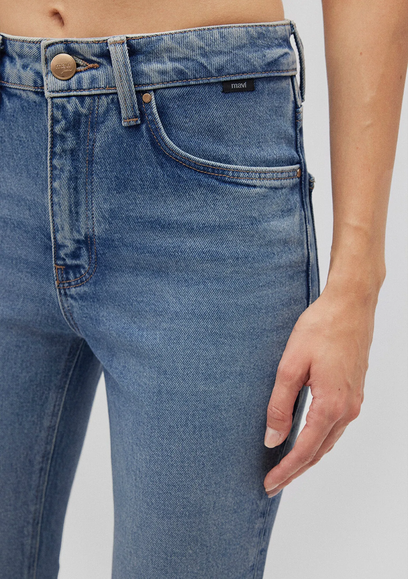 Viola Mid Indigo Mavi Premium Jean Pants