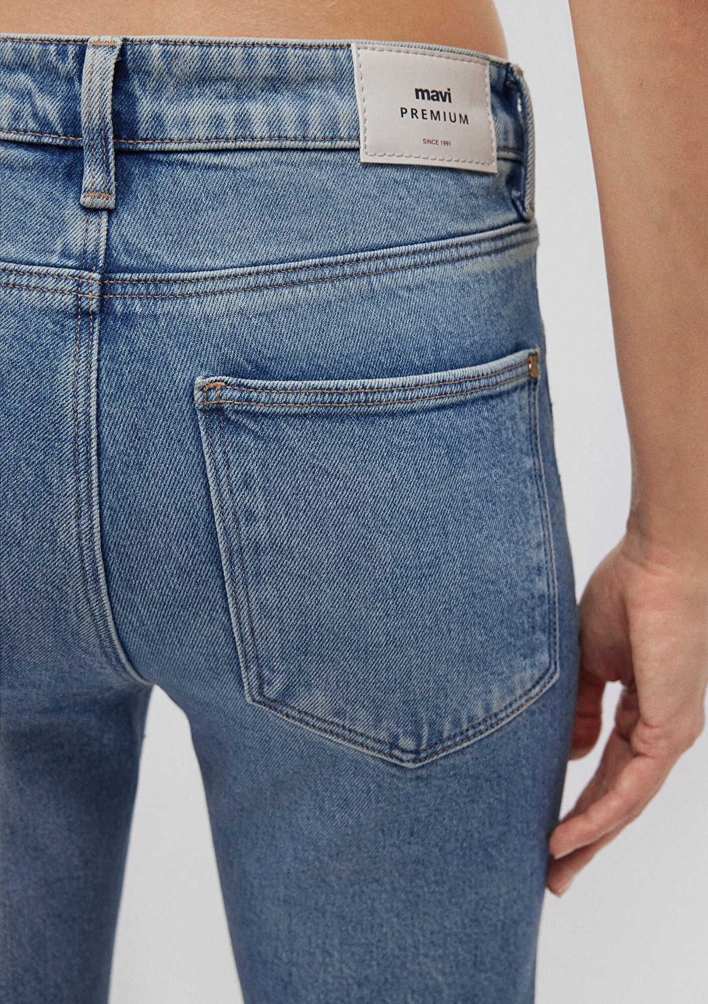 Viola Mid Indigo Mavi Premium Jean Pants