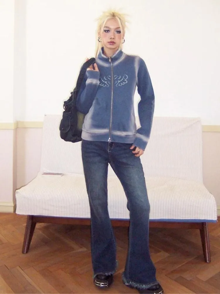 Washed color casual sweatshirt【s0000003388】