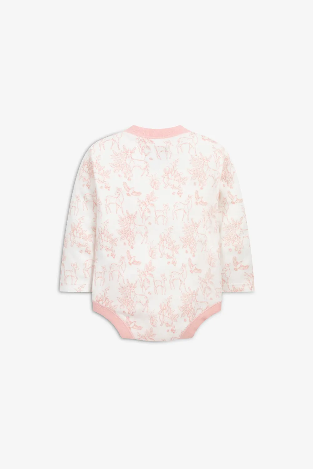 Welcome Little Baby Gift Set, rose pink woodland print