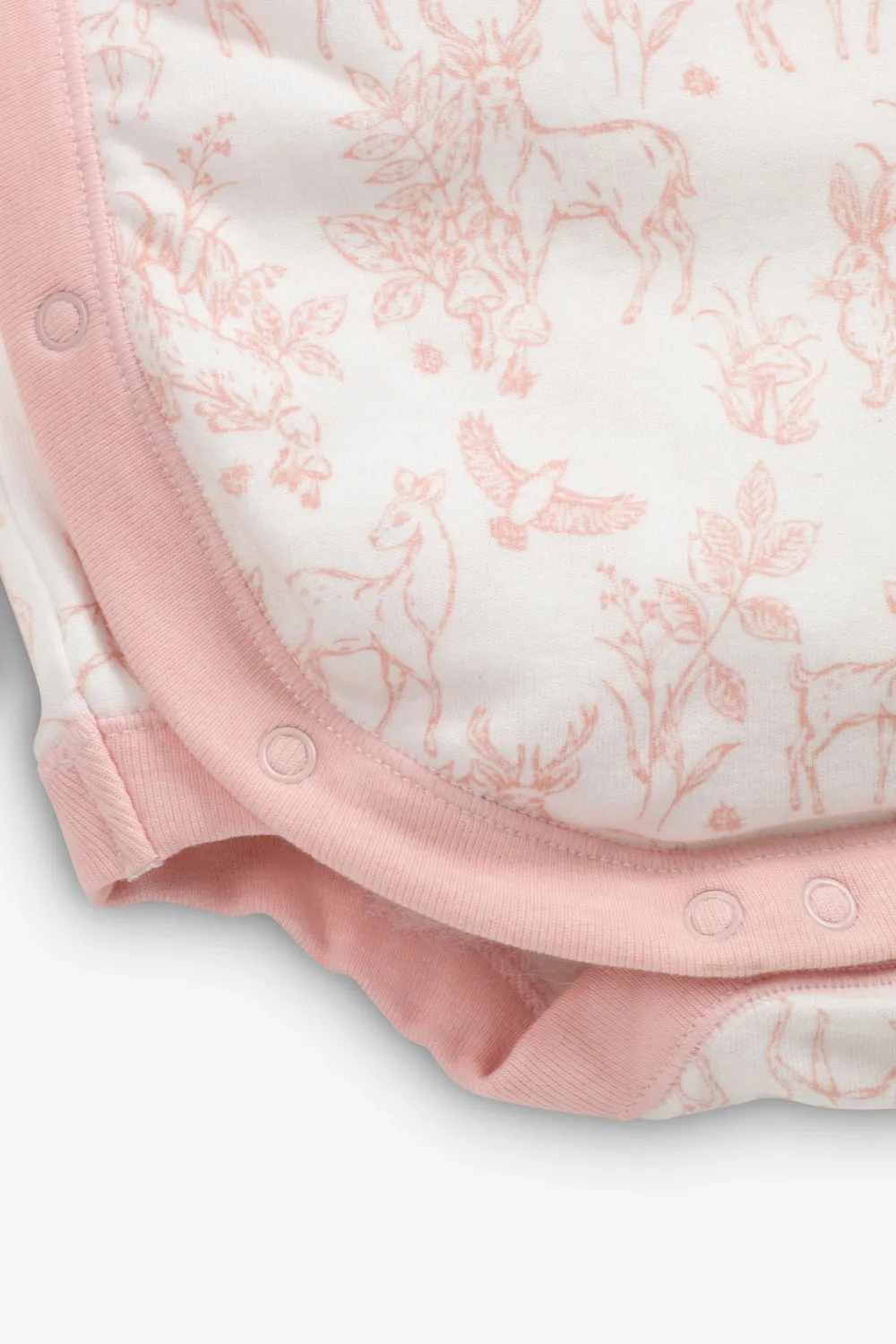 Welcome Little Baby Gift Set, rose pink woodland print