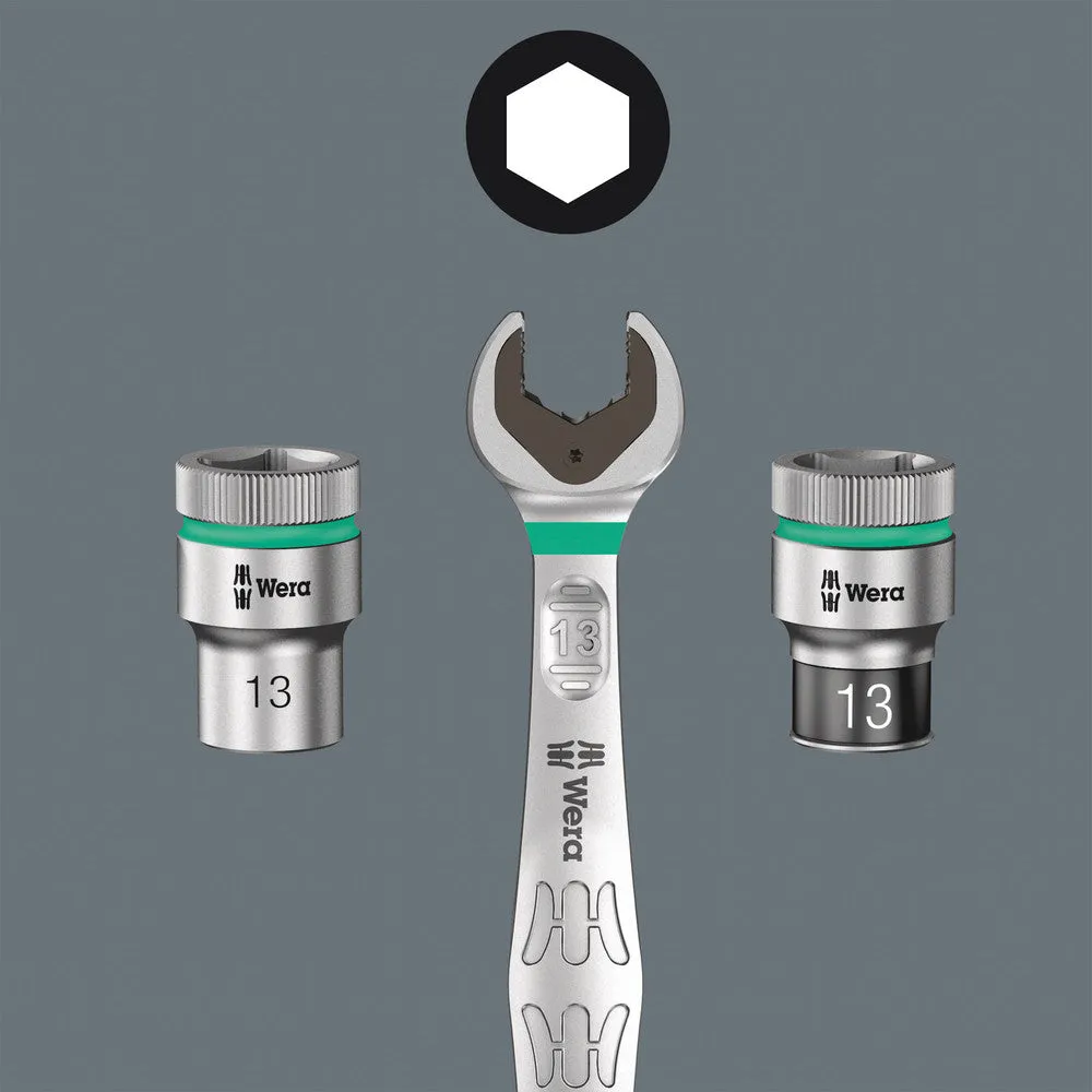 Wera 05005451001 9607 Magnetic rail B Impaktor 1, Socket rail with 10 Impaktor socket wrenches