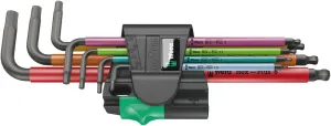 Wera 05022534001 950/7 Hex-Plus Multicolour Magnet 1 L-key set, metric, BlackLaser, 7 pieces