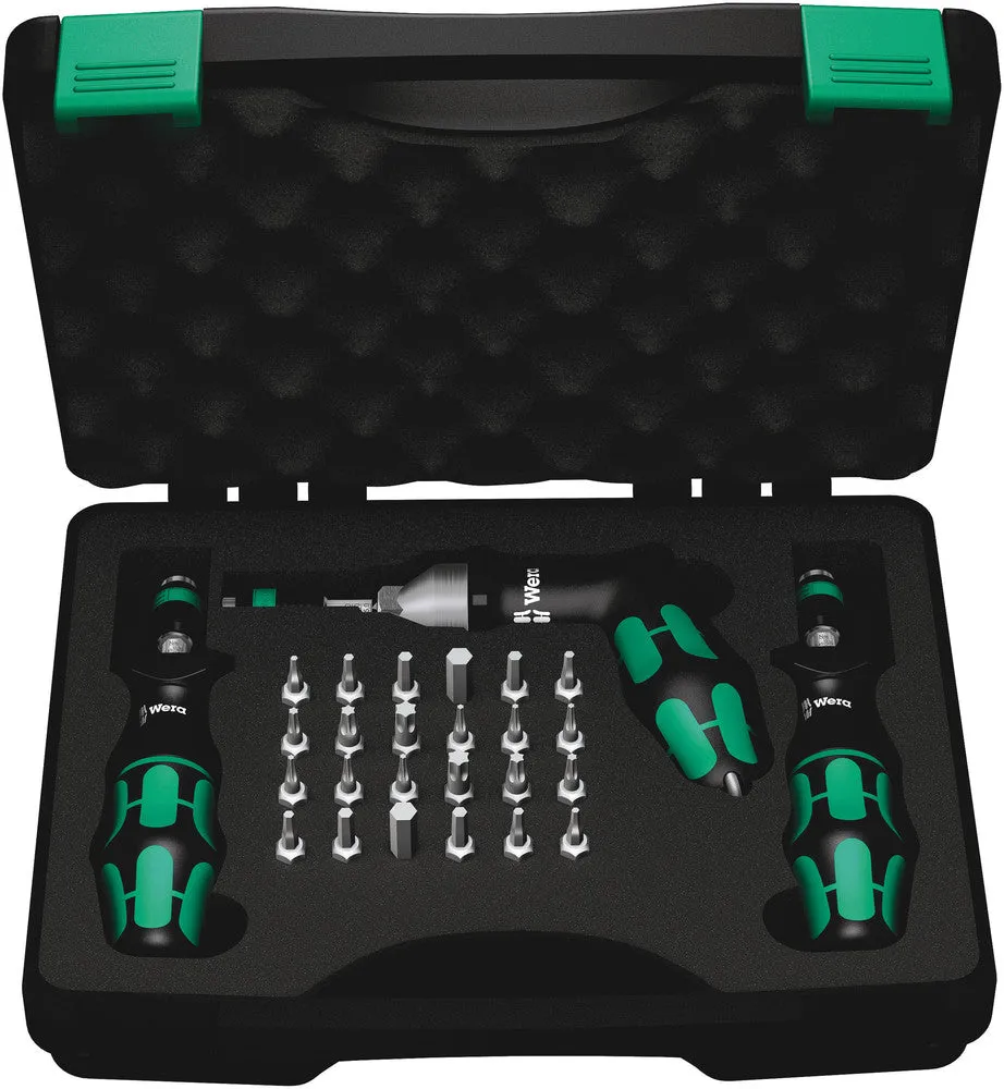 Wera 05074739001 7440/41/42 Kraftform torque screwdriver set 0.3-6.0 Nm, 27 pieces