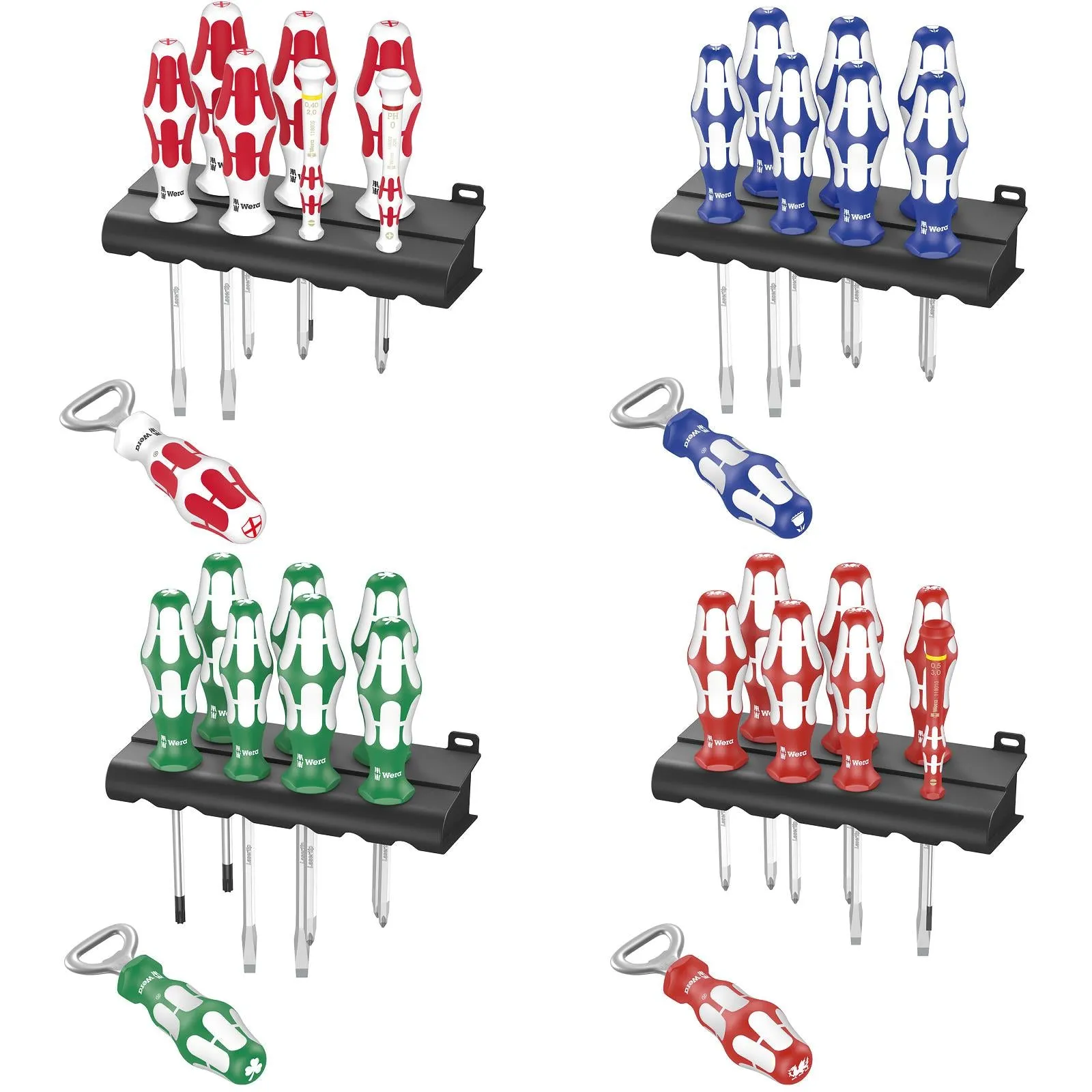Wera Kraftform Sports Edition England Scotland Ireland Wales Screwdriver Set Bottle Opener 32 Piece BIG PACK