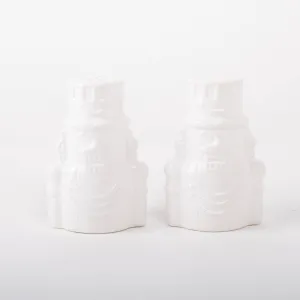 White Nutcracker Salt & Pepper Shaker Boxed Set