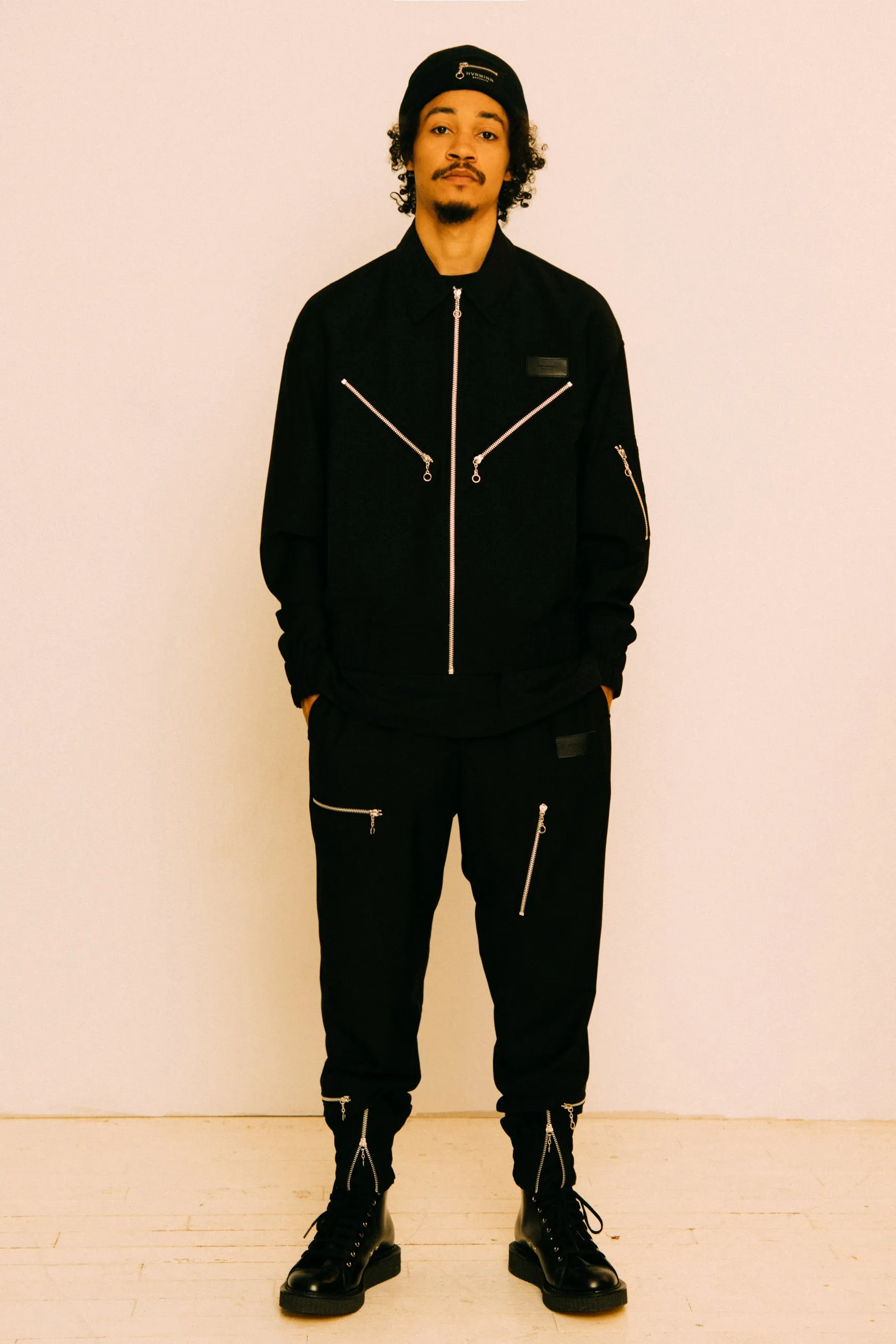 WILLIE BLACK TRACK PANTS