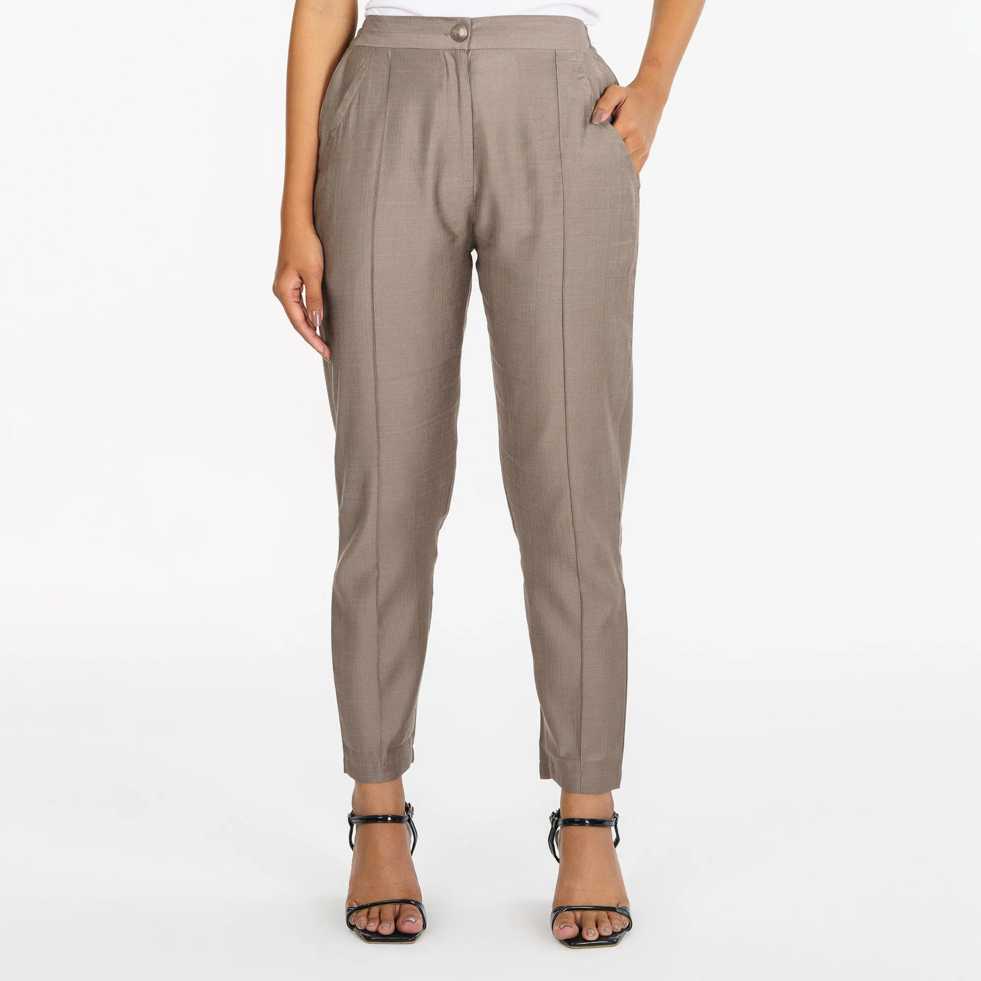 Womens Ethnic Beige Pant