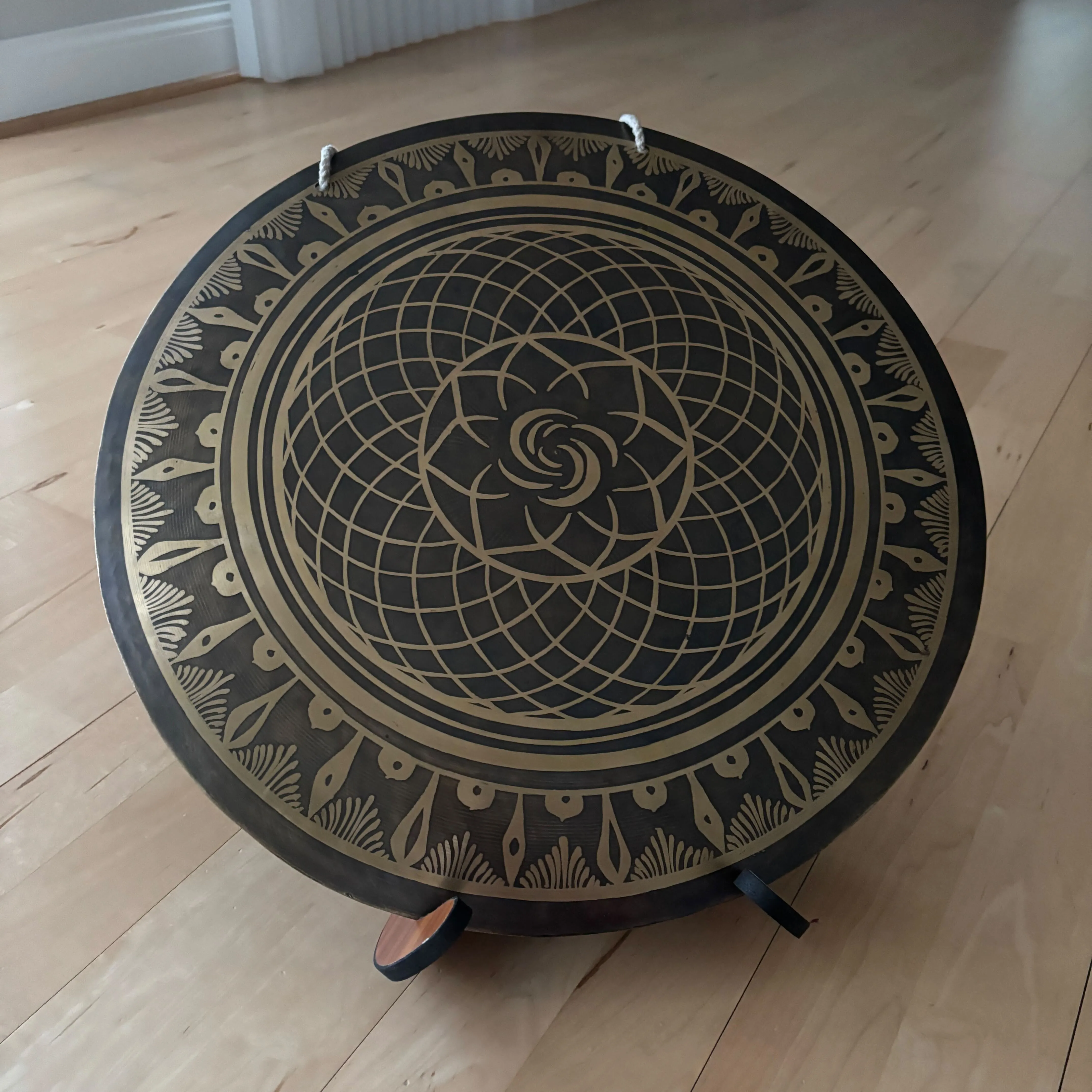 Wooden Drum and Small Gong Stand