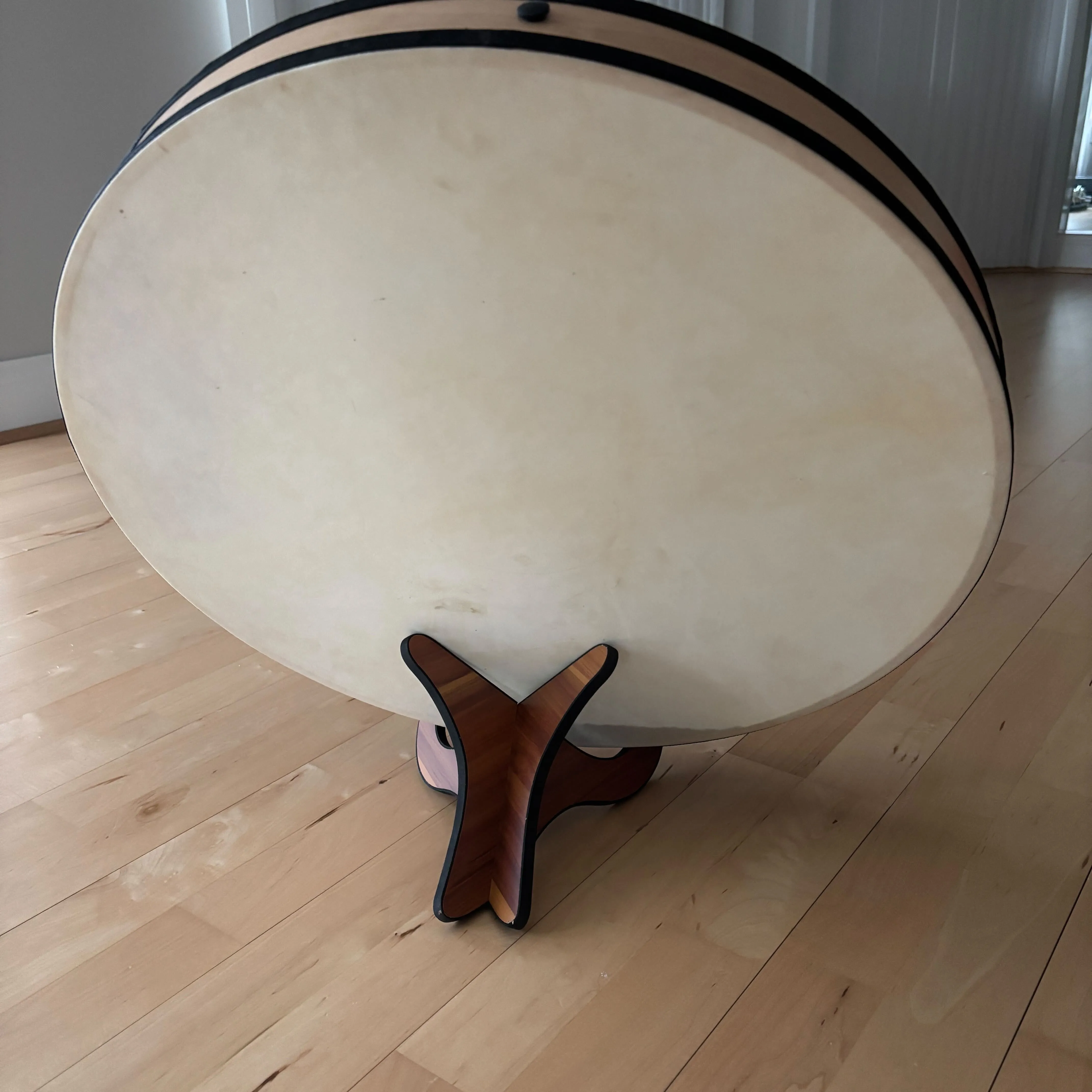 Wooden Drum and Small Gong Stand