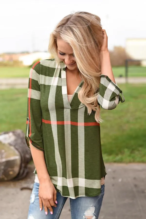 Work From 9-5 Top - Olive