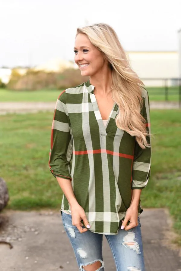 Work From 9-5 Top - Olive