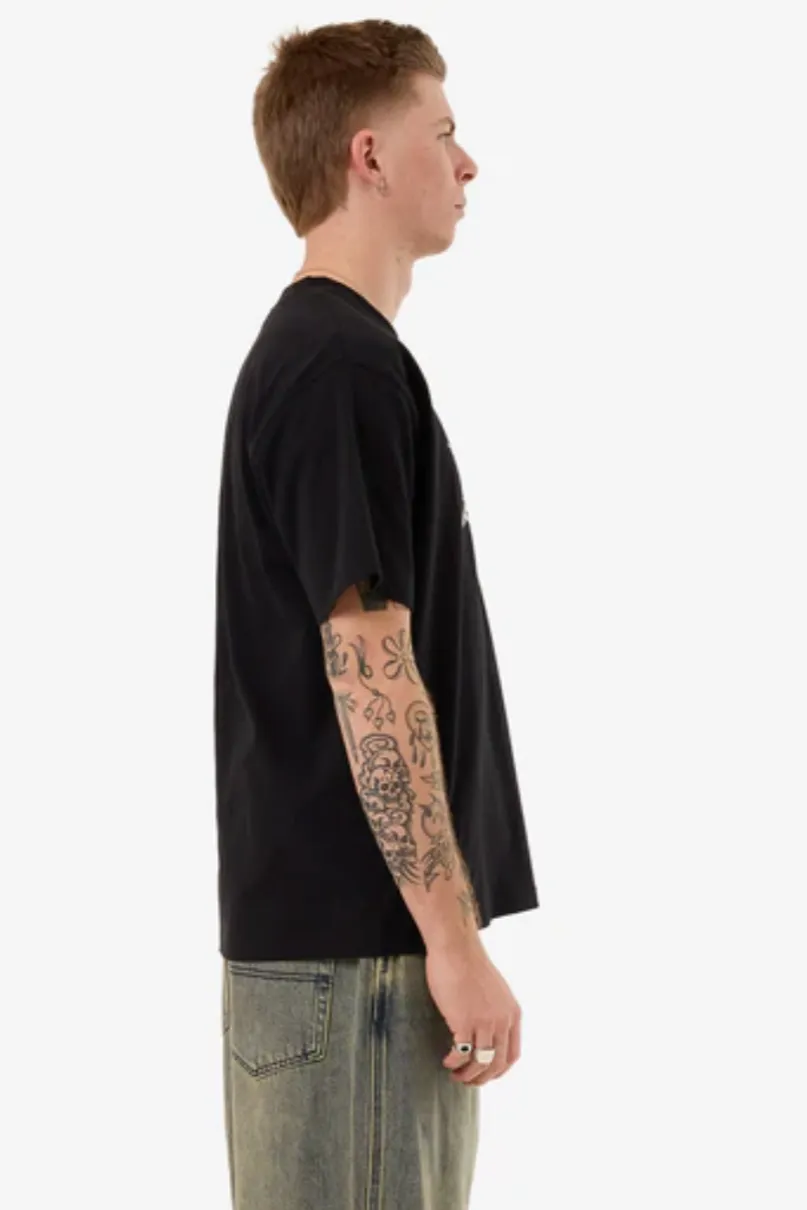 WORSHIP SUPPLIES MESSENGER TEE - BLACK