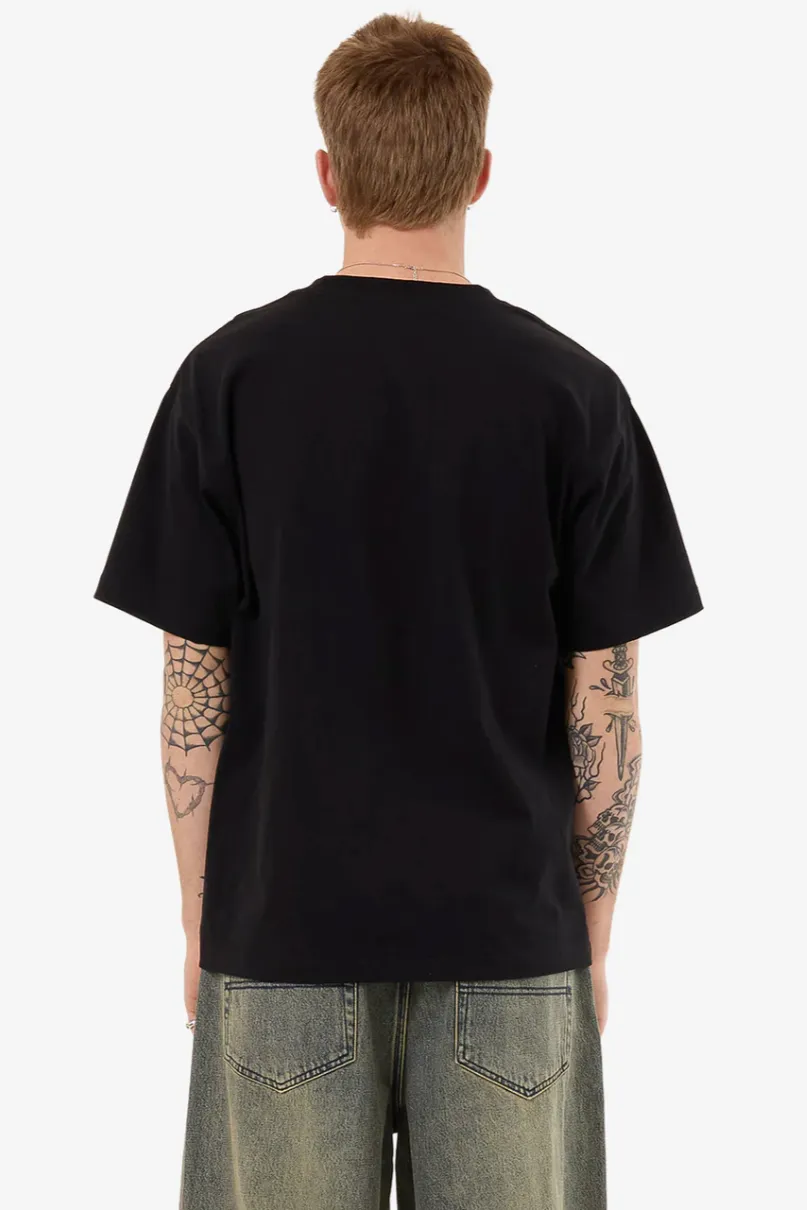 WORSHIP SUPPLIES MESSENGER TEE - BLACK