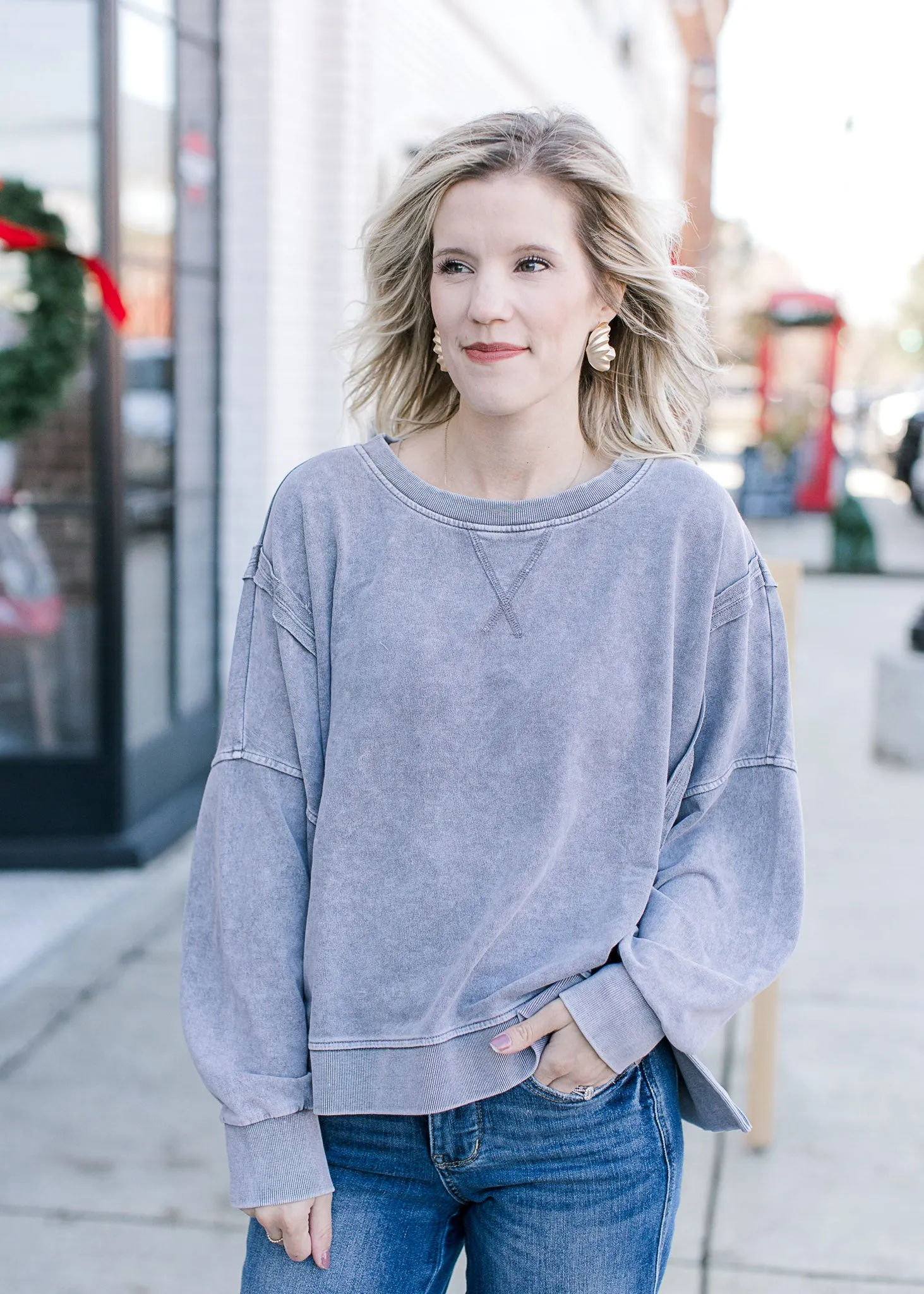 XZ Acid Wash Sweatshirt