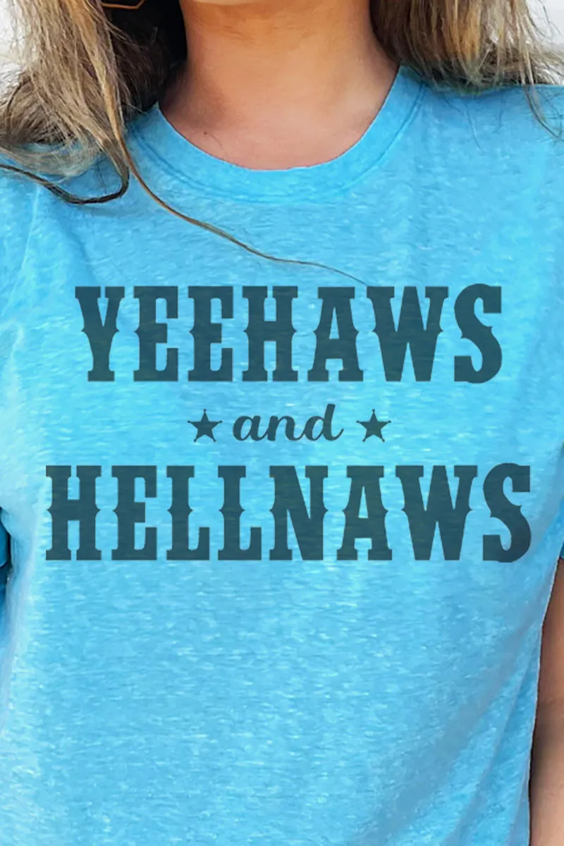 Yeehaws & Hellnaws Melange Jersey Tee