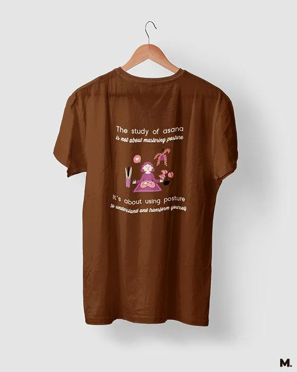 Yoga to transform oneself printed t shirts