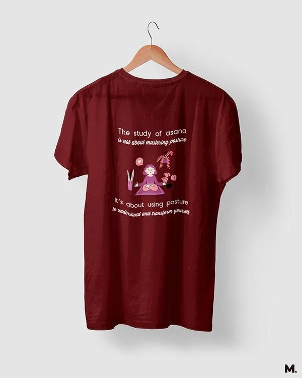 Yoga to transform oneself printed t shirts