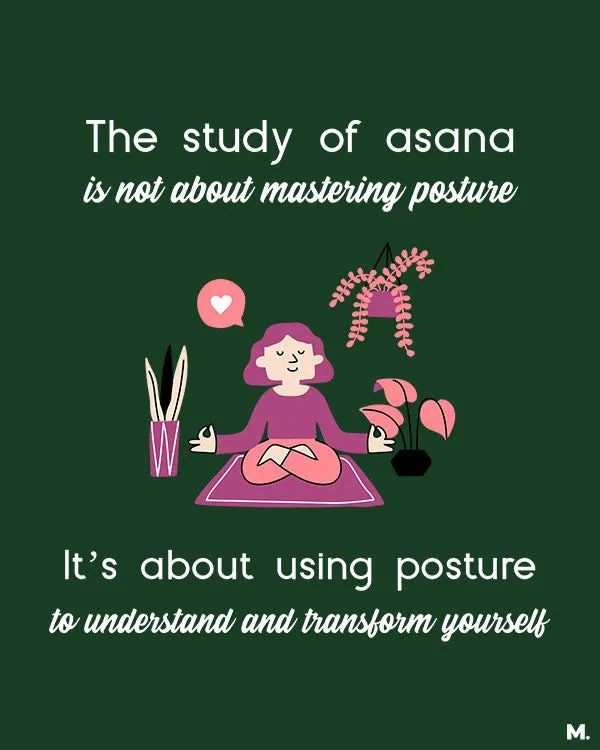Yoga to transform oneself printed t shirts