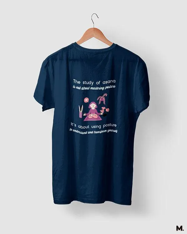 Yoga to transform oneself printed t shirts