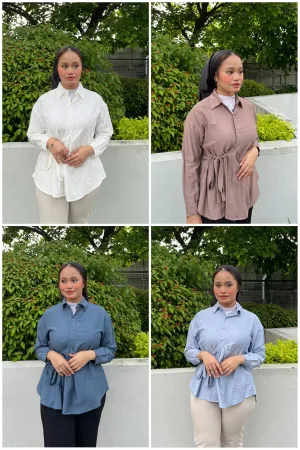 Zara Sash Collar Top