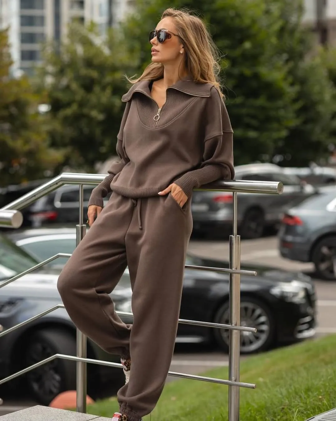 Zip up  joggers set