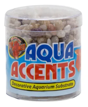 Zoo Med Aqua Accents River Pebbles Light, 1ea/8 oz